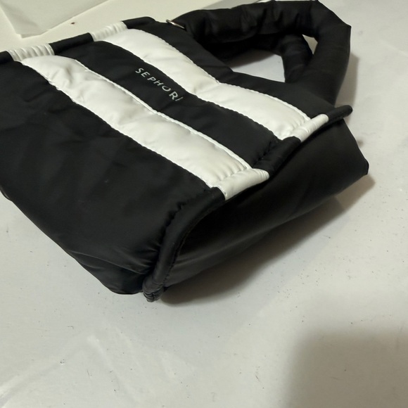 Sephora Black and White Quilted Tote Bag - Picture 3 of 9